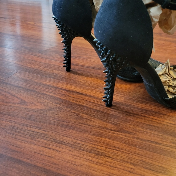Sam & Libby Womens Spiked Stiletto Heels Ankle 9.5 - Picture 4 of 10